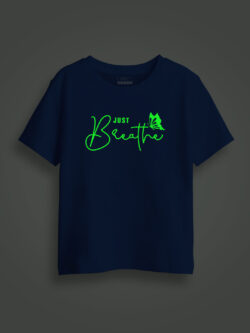 Just Breath Butterfly Kids Glow Tshirt