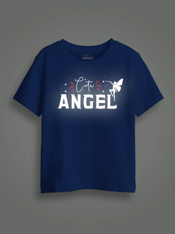 Cute Angle Reflective Kids Glow Tshirt