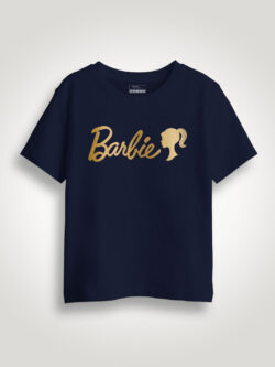 Barbie Gold Printed Kids Tshirt