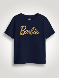 Barbie Gold Printed Kids Tshirt