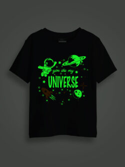 Astronaut Universe Kids Glow Tshirt