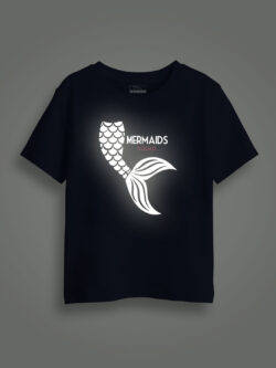 Mermaid Squad Reflective Kids Glow Tshirt