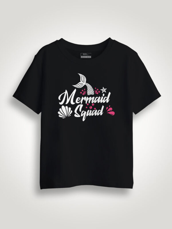 Mermaid Squad Tail Kids Tshirt