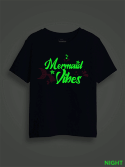 Mermaid Vibes Kids Glow Tshirt