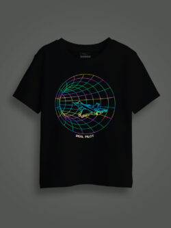 Real Pilot Rainbow Reflective Kids Glow Tshirt