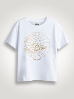 Real Pilot Gold Printed Kids Tshirt